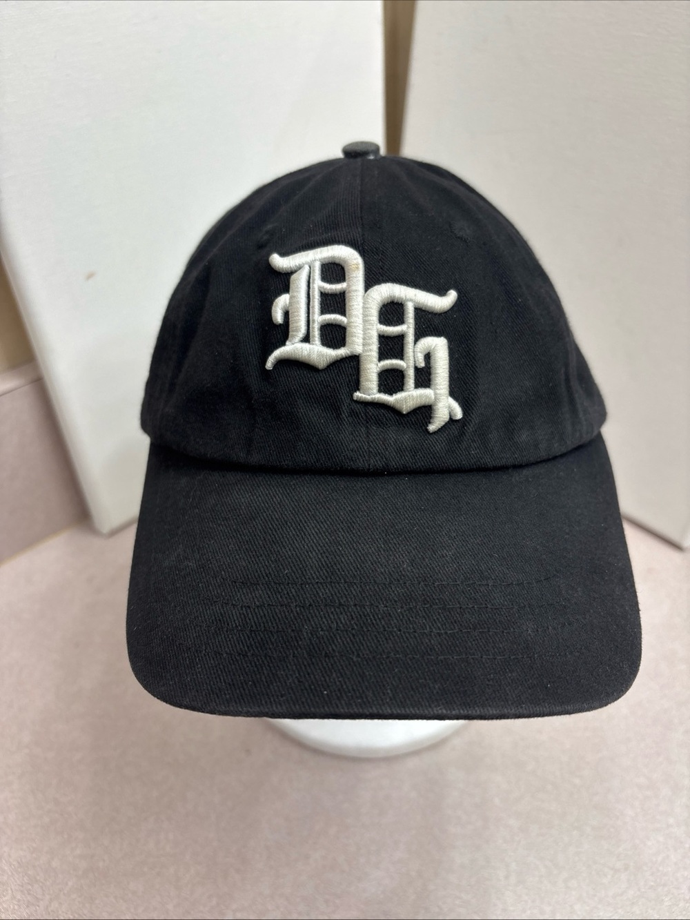 Death Grips X Praying Dad Hat Black Strapback Baseball Cap REPLACED BUTTON.